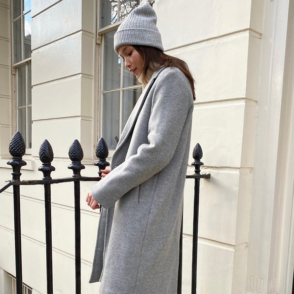 Aritzia Stedman Wool Coat Grey Size Small - Picture 8 of 10